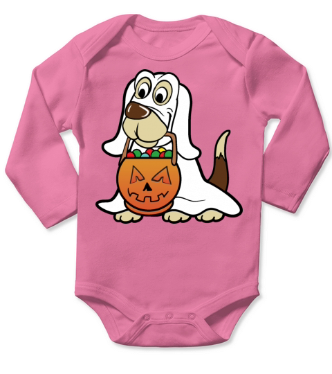 Halloween Dog Monster Zombie Horror Long Sleeve Baby One-Piece