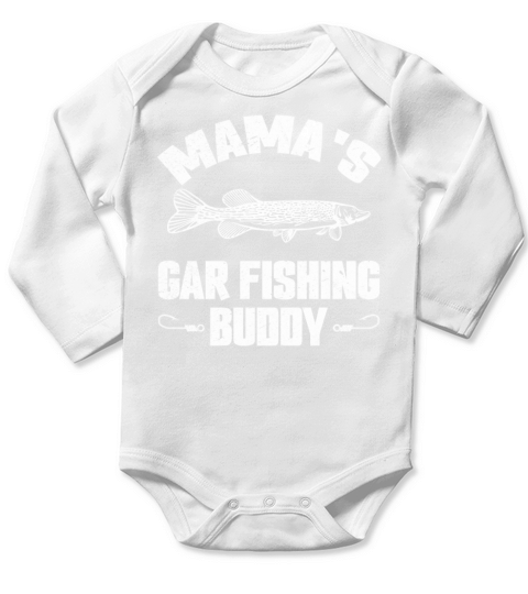 Mamas Gar Fishing Buddy Gar Fish Garfishing Long Sleeve Baby One-Piece