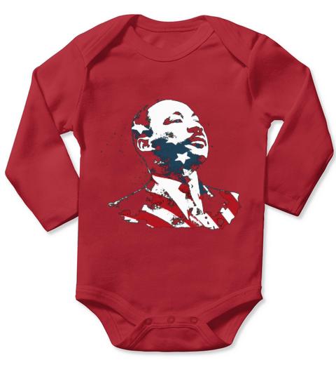 Martin Luther King jr - Unisex Long Sleeve Long Sleeve Baby One-Piece