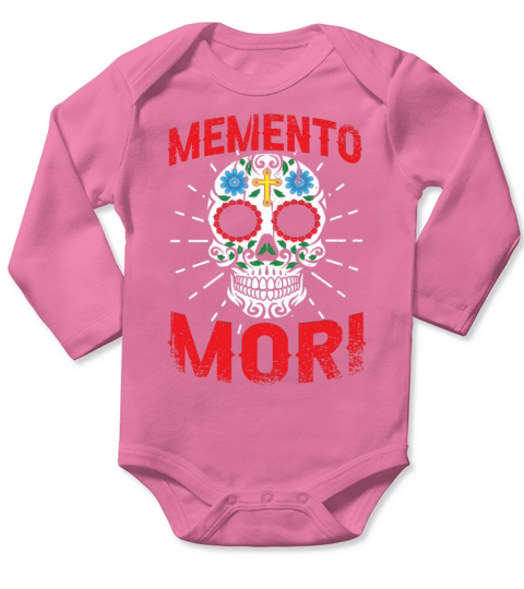 Memento Mori No Mercy Quotes Death Latin Ancients Long Sleeve Baby One-Piece