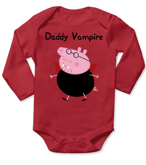 Peppa Pig, Halloween Shirt, Daddy Pig,  Halloween Long Sleeve Baby One-Piece