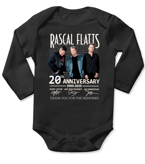 Rascal Flatts 20th anniversary 2000-2020 signed thank memories shirt Long Sleeve Baby One-Piece