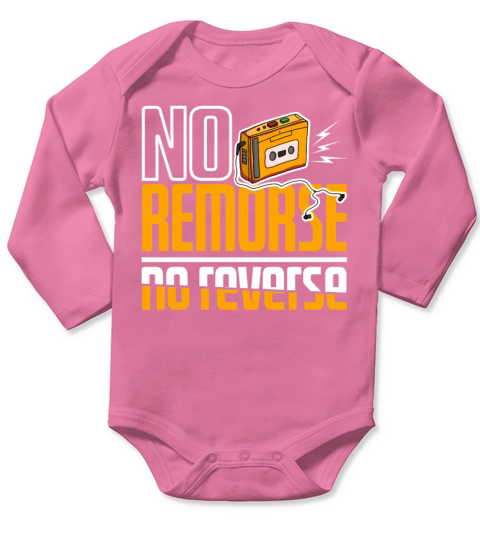 Remorse No Reverse Walkman Cassette Long Sleeve Baby One-Piece