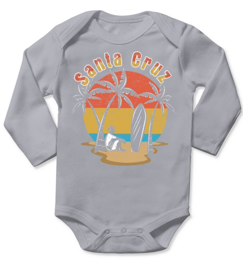 Santa Cruz Vacation 2022 Tropical Hello Summer Long Sleeve Baby One-Piece