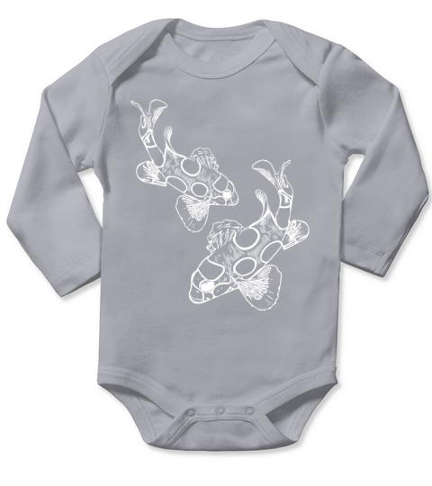 Spotted Vintage Clownfish Long Sleeve Baby One-Piece