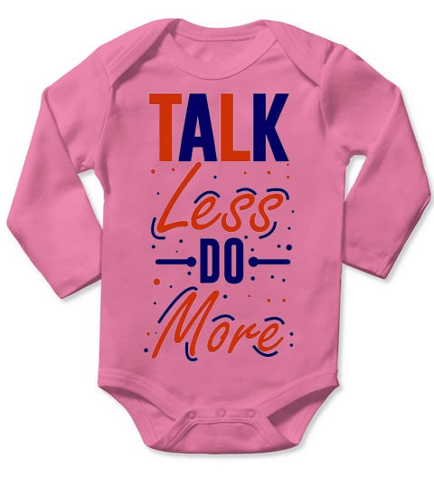 talk Long Sleeve Baby One-Piece