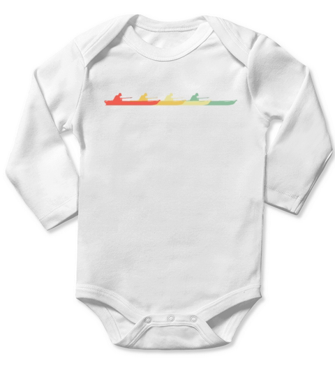 VINTAGE LOG BOAT PRESENT FOR MOM AND DAD Long Sleeve Baby One-Piece