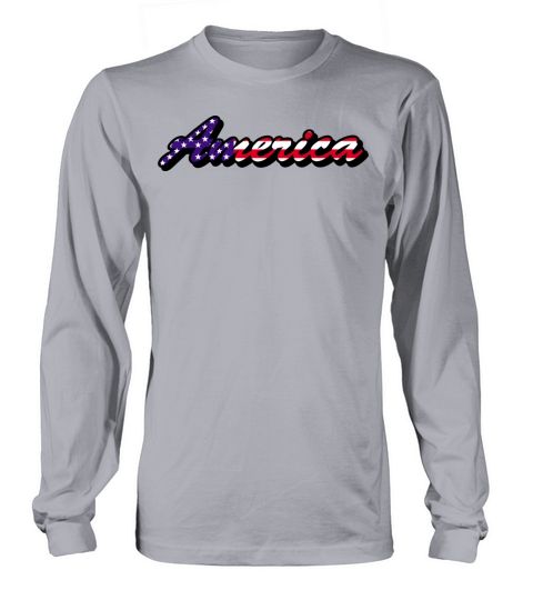 AMERICA RETRO Crop Tops 4th of July Long sleeved Unisex