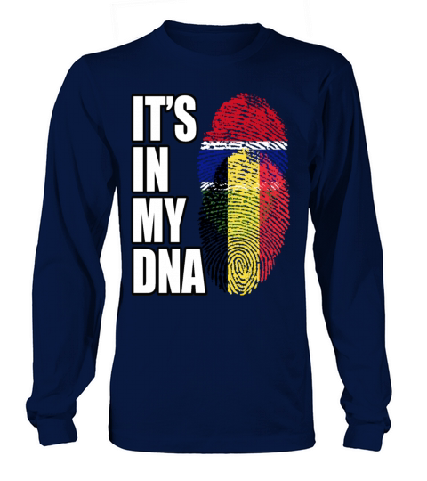Gambian And Belgian Mix Heritage DNA Flag Long sleeved Unisex