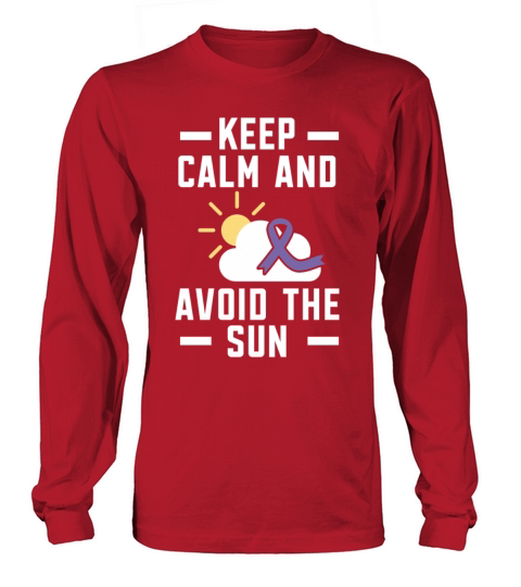 Keep Calm And Avoid The Sun Lupus Awareness SLE Long sleeved Unisex