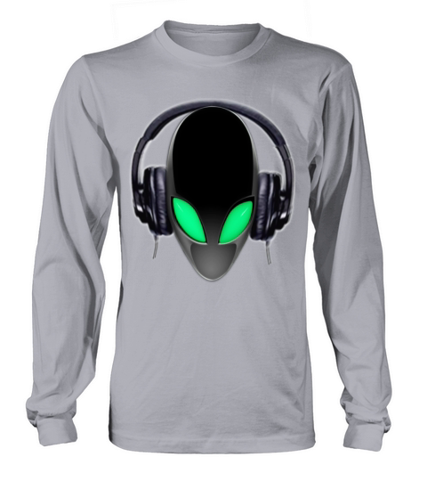 new Alien Music Lover DJ (Simplified Fit All Design) Long sleeved Unisex