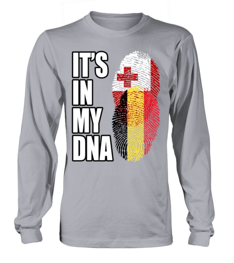 Tongan And Belgian Mix Heritage DNA Flag Long sleeved Unisex