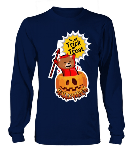 Tricks and treats surprise for bear Long sleeved Unisex