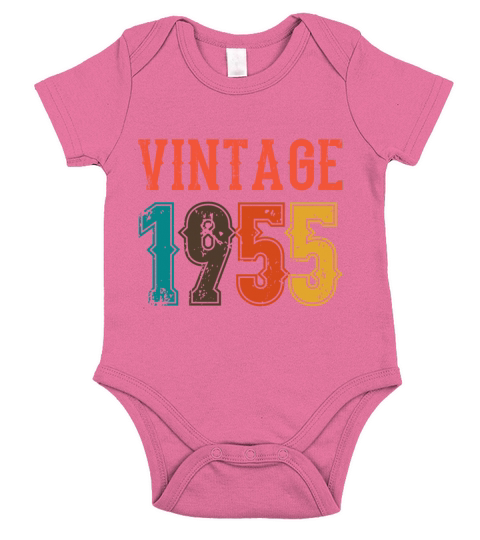 1955 Born Birthday Dad Vintage 1955 Short Sleeve Baby One-Piece