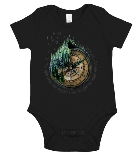 And Into The Forest I Go To Lose My Mind And Find My Soul Short Sleeve Baby One-Piece