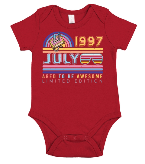 Best Birth Month July 1997 Short Sleeve Baby One-Piece