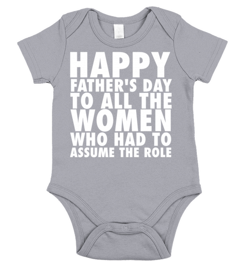Best fathers day gift to women who assumed Short Sleeve Baby One-Piece