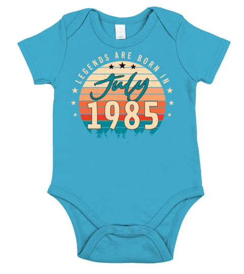 Birth Year 1985 July Short Sleeve Baby One-Piece