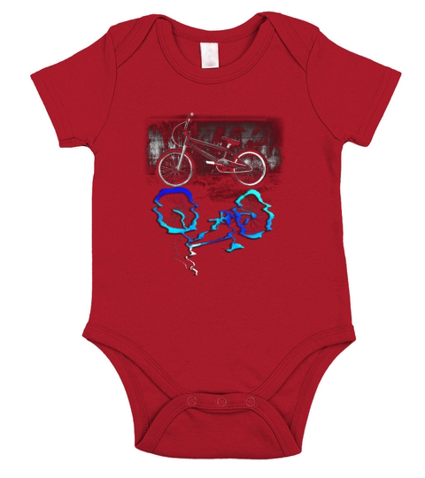 BMX Bike Sport Colored Reflection T-shirt Short Sleeve Baby One-Piece