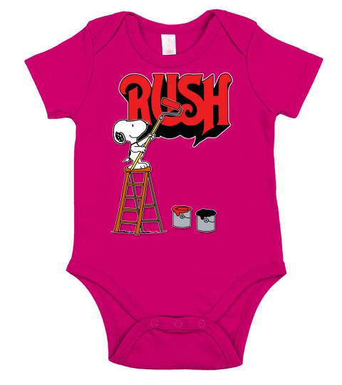 dog Rush Short Sleeve Baby One-Piece