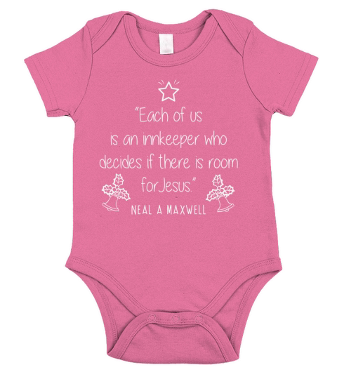 Each of us is an innkeeper who decides if there is room for Jesus Short Sleeve Baby One-Piece