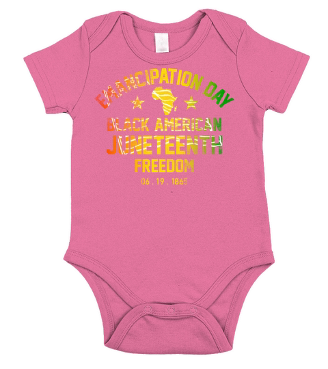 Emancipation Day Black History Juneteenth Vintage Short Sleeve Baby One-Piece