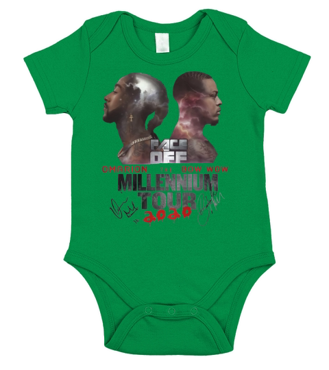 Face Dee Omarion Bow Wow The Millennium Tour Signatures shirt Short Sleeve Baby One-Piece