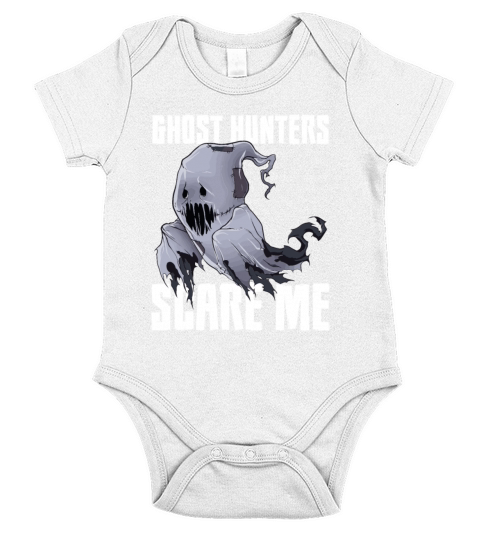 Funny Scared Ghost Quotes Halloween Party Haunting Short Sleeve Baby One-Piece