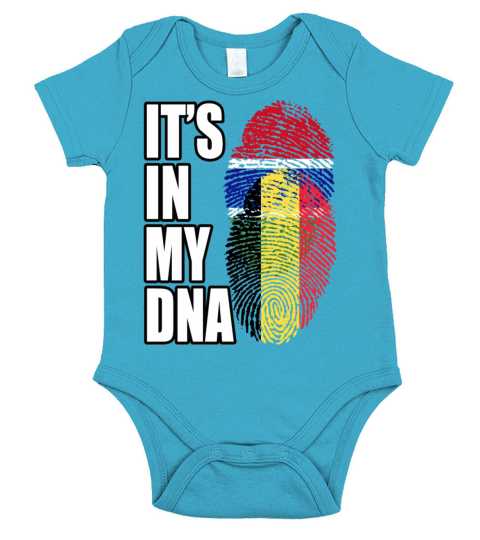 Gambian And Belgian Mix Heritage DNA Flag Short Sleeve Baby One-Piece