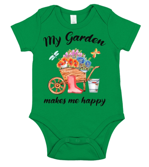 Garden Quote Hobby Gardener Gift Idea Short Sleeve Baby One-Piece