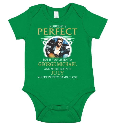 GEORGE MICHAEL 07 Short Sleeve Baby One-Piece