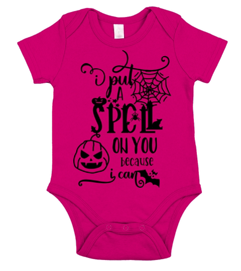 I Put a Spell On You Because I Can Short Sleeve Baby One-Piece