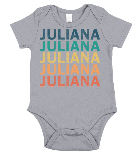 Juliana Name T Shirt - Juliana Vintage Retro Name Short Sleeve Baby One-Piece