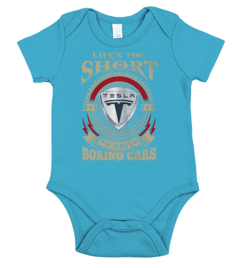 LIFES TOO SHORT TESLA Short Sleeve Baby One-Piece