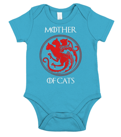 Madre de gatos Short Sleeve Baby One-Piece