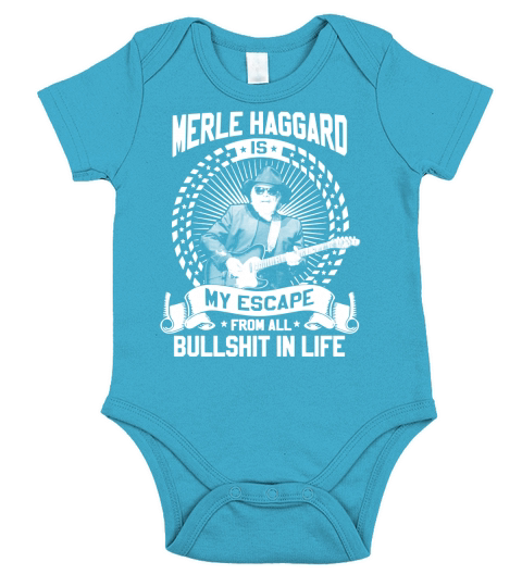 Merle Haggard Short Sleeve Baby One-Piece