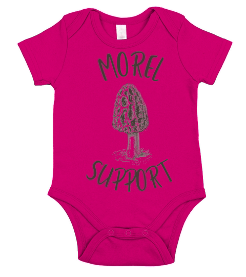 Mushroom Support Short Sleeve Baby One-Piece