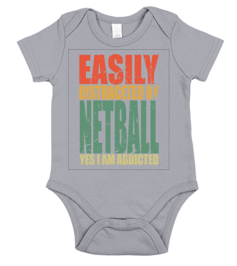 Netball Saying Funny Short Sleeve Baby One-Piece