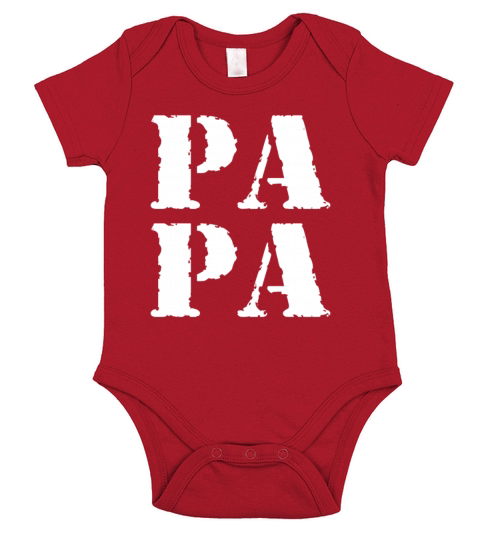 Papa Vintage Fathers Day Dad Quote For Papa Short Sleeve Baby One-Piece