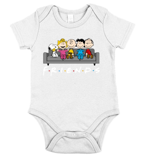 Peanuts Snoopy Friends Short Sleeve Baby One-Piece