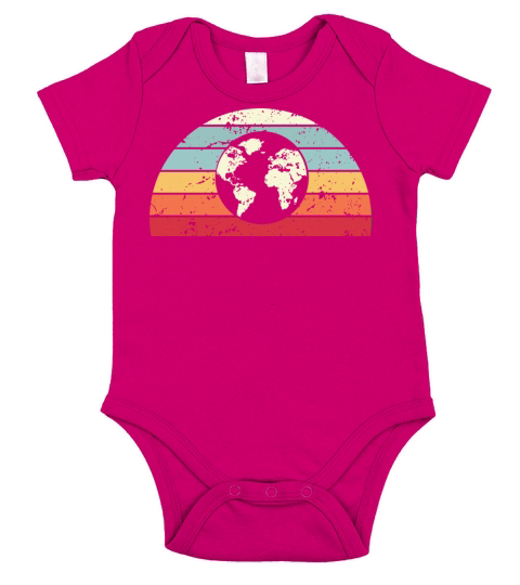 Retro Traveling Sunset Vintage travels Sunrise Short Sleeve Baby One-Piece