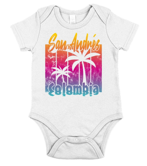 San Andres Colombia Short Sleeve Baby One-Piece