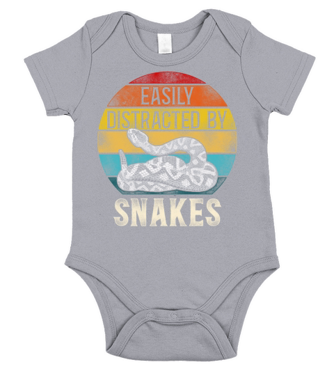 Snake Serpent Retro Vintage Easily Short Sleeve Baby One-Piece