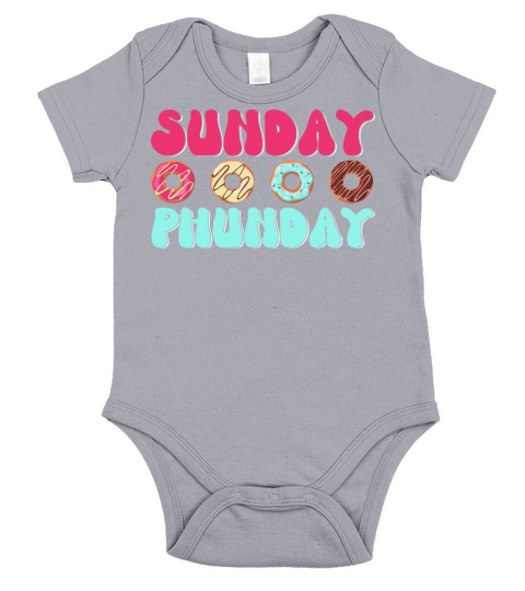 Sunday Phunday Doughnut for Donut Lovers Short Sleeve Baby One-Piece