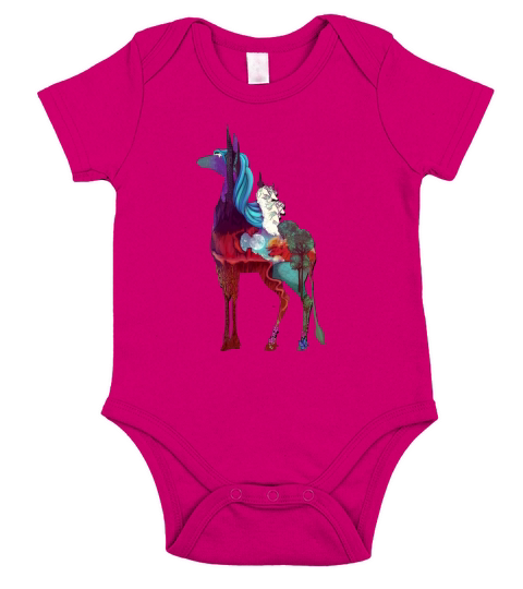The Last Unicorn Short Sleeve Baby One-Piece