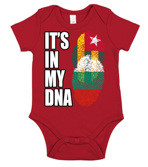 Togolese And Bulgarian Mix Heritage DNA Flag Short Sleeve Baby One-Piece