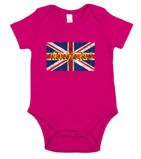 Triumphs Vintage England Flag Motorcycles Lover Short Sleeve Baby One-Piece