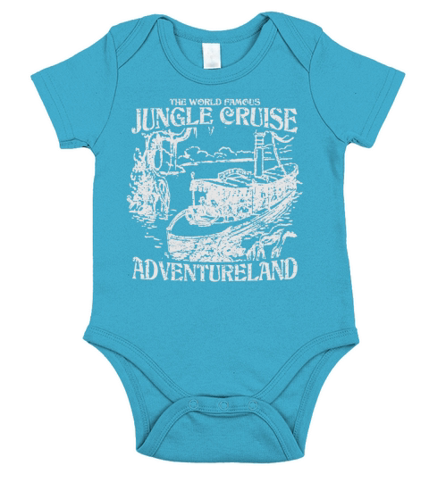 World Famous Jungle Cruise - Light Variant T-Shirt Short Sleeve Baby One-Piece