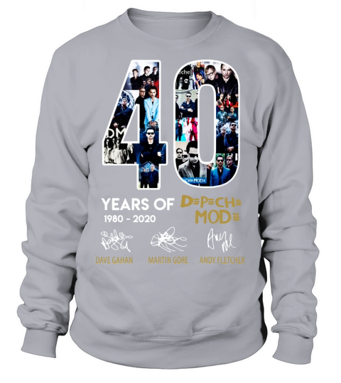 40 years of Depeche Mode signatures shirt Sweatshirt Unisex