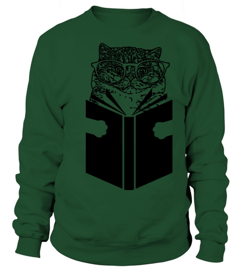 Cat Reading Sweatshirt Unisex